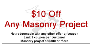 $10 off Masonry Project of $300 or more.